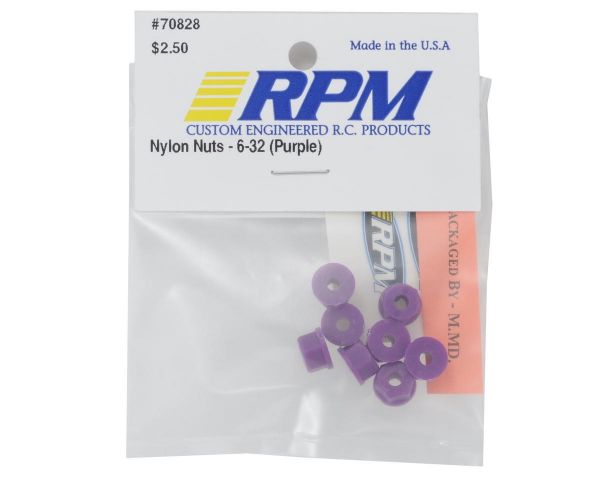 RPM Nylonmuttern 6-32 Purple