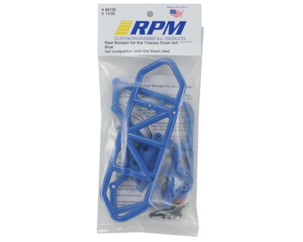 RPM Bumper hinten blau für Slash 4x4