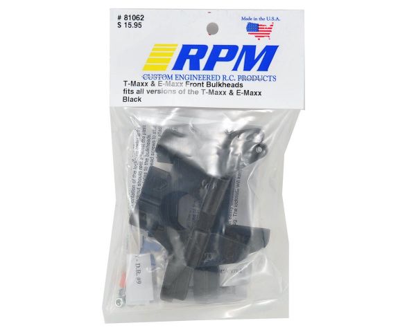 RPM Bulkhead vorne schwarz für E-Maxx