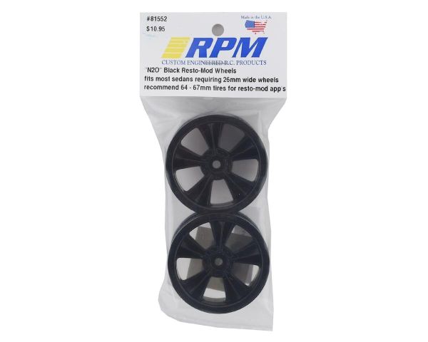 RPM N2O Gloss Black Resto Mod Sedan Felgen