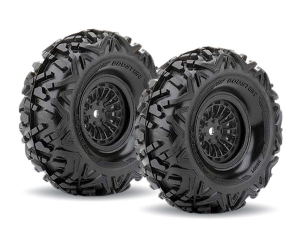 Roapex Booster Reifen 1/10 Crawler 1.9 auf schwarzer Felge 12mm RXR6001-B