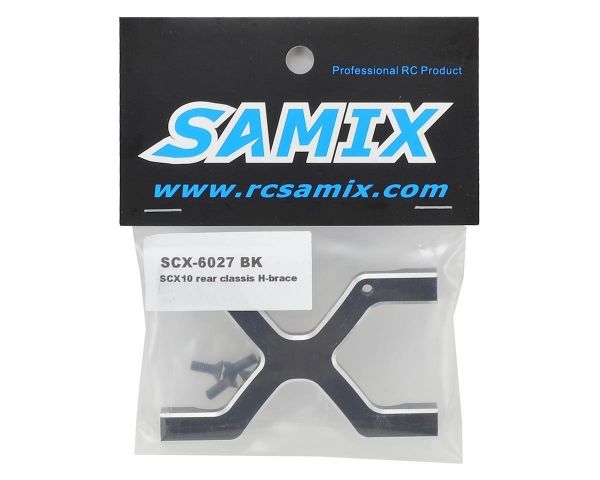Samix Alu Chassis H Strebe schwarz hinten für SCX10-2