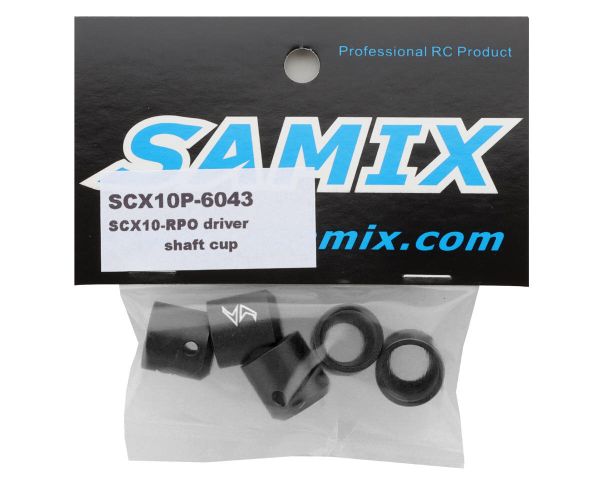 Samix Alu Antriebswellen Aufnahmen schwarz für SCX10