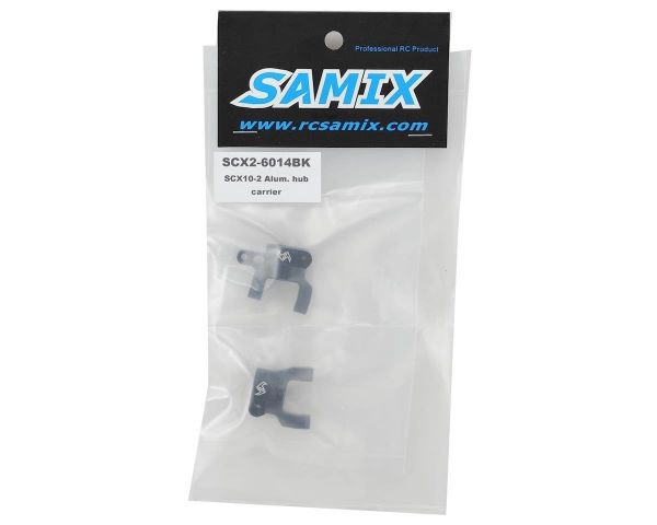 Samix Alu Radträger schwarz für SCX10-2