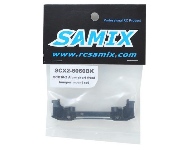 Samix Alu Bumper Befestigung Set kurz vorne schwarz für SCX10-2