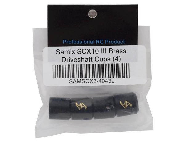 Samix Messing Antriebswelle Hülsen für SCX10-3