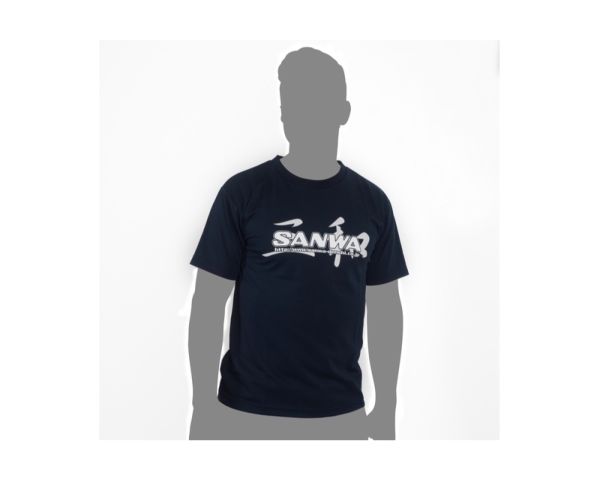 Sanwa T-Shirt Navy-blau Atmungsaktiv XL SAN191A04134A