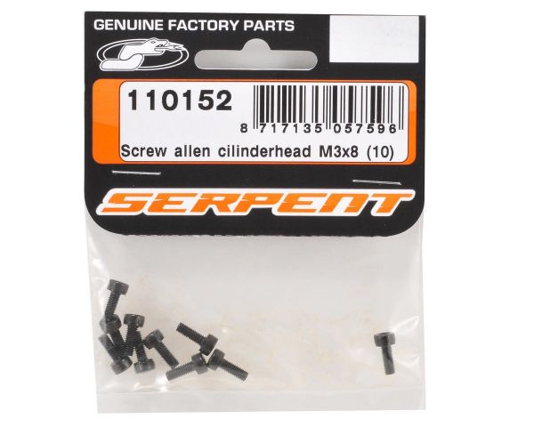 Serpent Screw allen cilinderhead M3x8