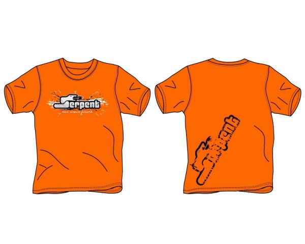 Serpent T-shirt Serpent Splash orange XL SER190191
