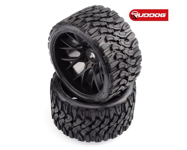 Sweep Terrain Crusher Offroad Beltedtire Black wheels 1/2 offset WHD 146mm Diameter SR-SRC1002B