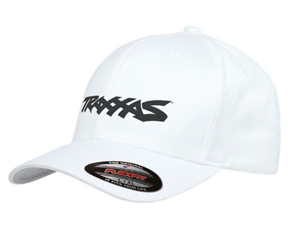 Traxxas Kappe weiß mit Logo schwarz L-XL TRX1188-WHT-LXL