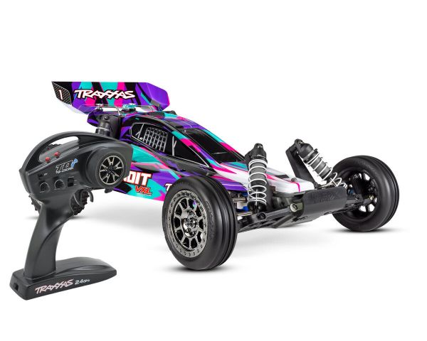 Traxxas Bandit VXL purble Magnum 272R Gold Combo