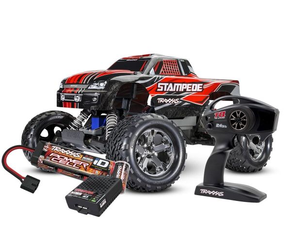 Traxxas Stampede RTR rot Silber Combo