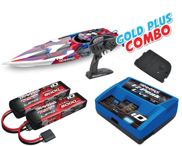 Traxxas SPARTAN rot Gold Plus Combo TRX57076-4-REDR-GOLD-PLUS-COMBO