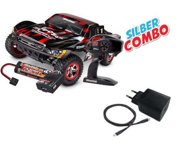 Traxxas Slash RTR rot Clipless Silber Combo TRX58034-8-RED-SILBER-COMBO