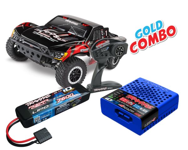 Traxxas Slash VXL 2WD rot Clipless mit Magnum 272R Gold Combo TRX58276-74-RED-GOLD-COMBO