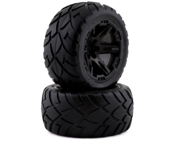 Traxxas Anaconda Reifen auf RXT Felge 2.8 schwarz 4WD vorne oder hinten TRX6775