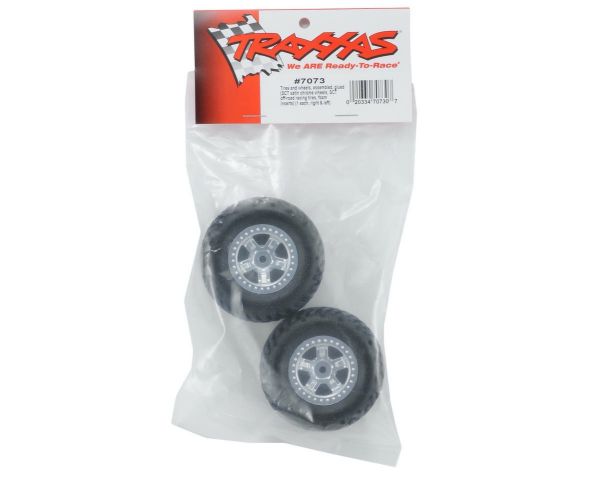 Traxxas Offroad Racing Reifen auf Chrom Felge 1:16 12mm