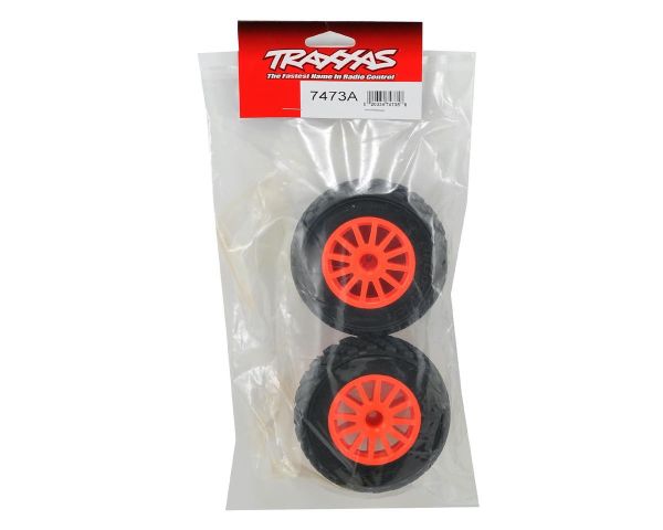 Traxxas BFGoodrich Rally Reifen auf Felge orange 12mm