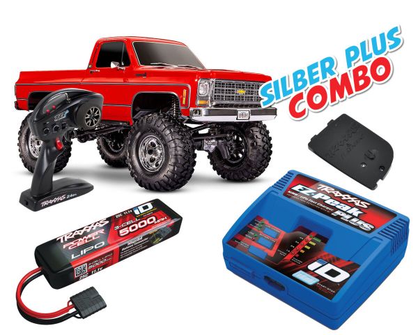 Traxxas Chevy K10 TRX-4 rot Silber Plus Combo TRX92056-4-RED-SILBER-PLUS-COMBO