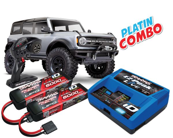 Traxxas Ford Bronco 2021 TRX-4 silber Platin Combo TRX92076-4-SLVR-PLATIN-COMBO