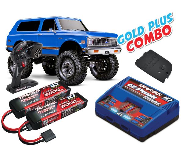 Traxxas Blazer 1972 High Trail TRX-4 blau Gold Plus Combo TRX92086-4-BLUE-GOLD-PLUS-COMBO