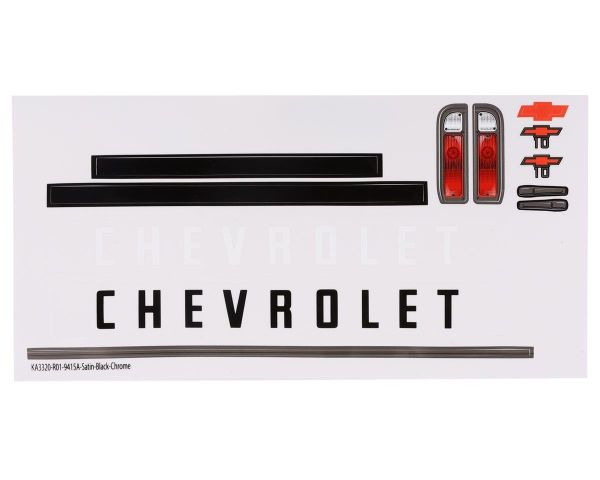 Traxxas Anbauteile für Chevrolet C10 Karosserie satin schwarz chrom