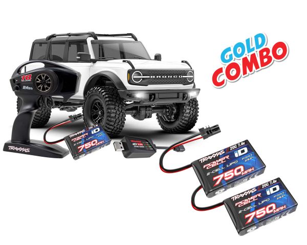 Traxxas TRX-4M Ford Bronco 1/18 weiß Gold Combo TRX97074-1-WHT-GOLD-COMBO
