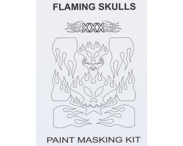 XXX Main Spray Maske Flaming Skulls