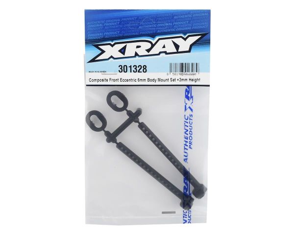 XRAY Karosseriehalter vorne Exzentrisch 6mm +2mm