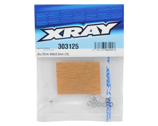 XRAY Scheibe 3x6x3mm Alu silber