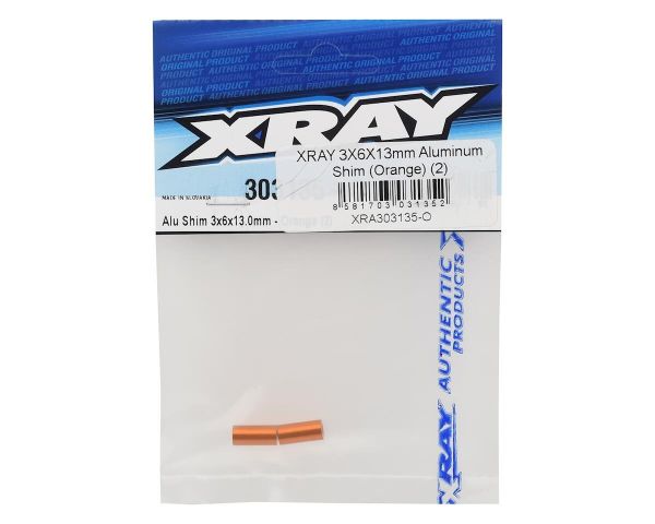 XRAY Alu Shim 3x6x13mm orange