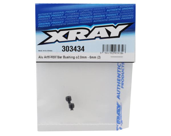 XRAY Alu Stabi Buchsen für Stabis bis 2mm Durchmesser schwarz