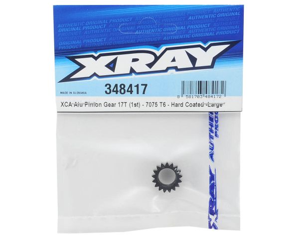 XRAY Zahnrad 17 Zähne 7075 T6 Alu hard coaded XCA