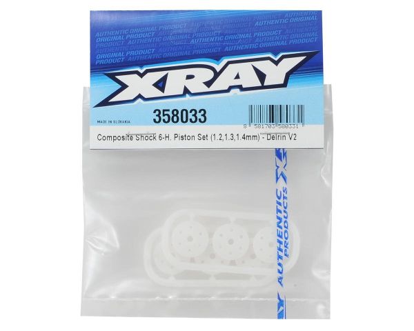 XRAY Stoßdämpfer Kolben 6 Loch Satz 1.2 1.3 1.4 mm