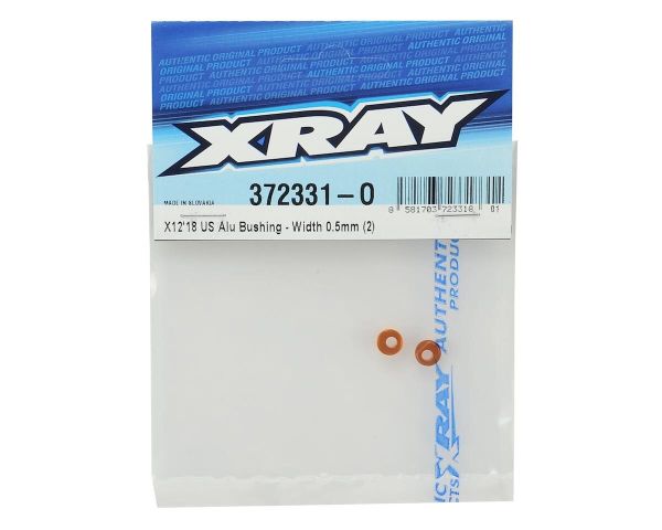 XRAY Alu Exzenter Buchsen für Carbon Querlenker 0.5mm