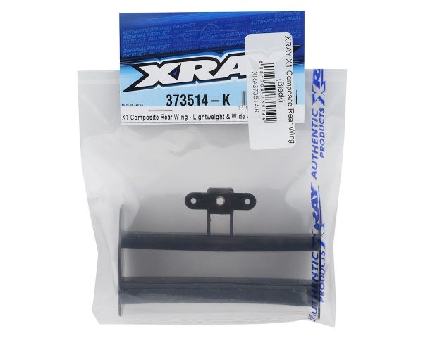 XRAY X1 Heckflügel Lightweight breit schwarz
