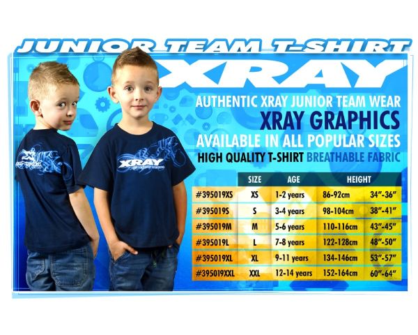 XRAY JUNIOR TEAM T-SHIRT 9/11 134-146cm XRA395019XL