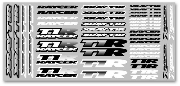 XRAY T1r Sticker For Body White XRA397330