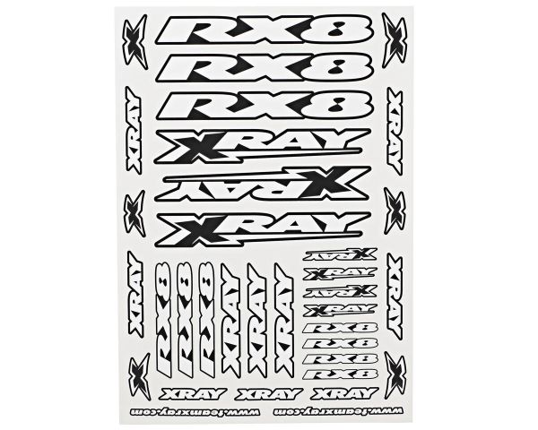 XRAY Body Sticker RX8 weiß XRA397360